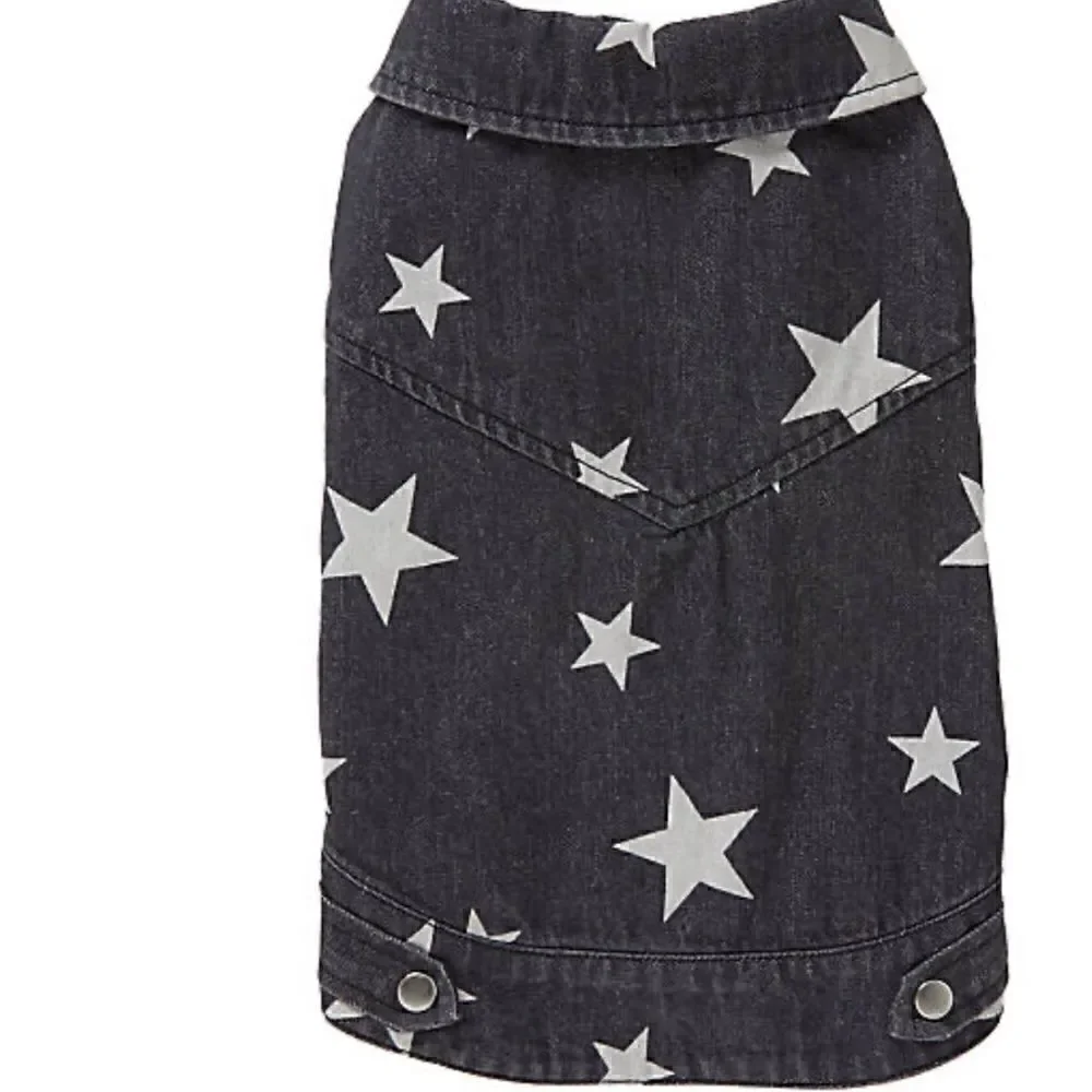 Top Paw  Denim Dog Jacket  Brand Dog Denim Jacket Short Sleeve
